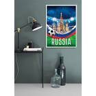 Постер «Москва», футбол, А4 21 х 29 см оптом
