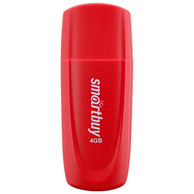 Память Smart Buy "Scout"  4GB, USB 2.0 Flash Drive, красный оптом