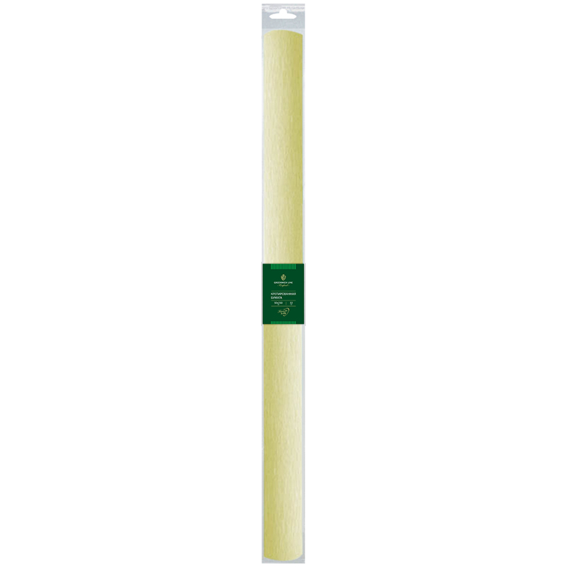 Бумага крепированная Greenwich Line, 50*250см, 32г/м2, шампань, в рулоне, пакет с европодвесом оптом