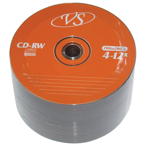  CD-RW VS 700 Mb 4-12x Bulk (  ),  50 ., VSCDRWB5001 
