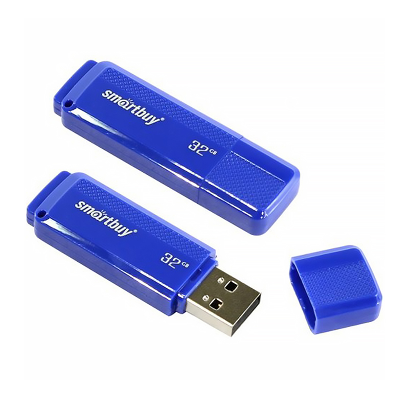 Память Smart Buy "Dock"  32GB, USB 2.0 Flash Drive, синий оптом