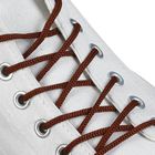 Шнурки для обуви круглые, d = 3 мм, 70 см, пара, цвет коричневый оптом