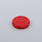 Крышка металлическая, лакированая, d=4,3 см, твист-офф, цвет красный оптом