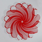 Салфетка для цветов "Бусинка", красный, диаметр 60 см оптом