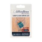 Флешка OltraMax 50, 32 Гб, USB2.0, чт до 15 Мб/с, зап до 8 Мб/с, т/зеленая оптом