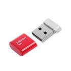 Флешка Smartbuy Lara, 8 Гб, USB2.0, чт до 25 Мб/с, зап до 15 Мб/с, красная оптом