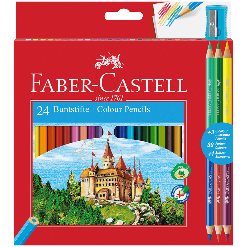   Faber-Castell "", 24., ., .+6.+, ,  