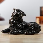 Статуэтка "Собака Шарпей", чёрный глянец, 8 см оптом