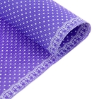 Бумага гофрированная "Белый горошек", цвет фиолетовый оптом