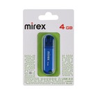 Флешка Mirex CANDY BLUE, 4 Гб ,USB2.0, чт до 25 Мб/с, зап до 15 Мб/с, синяя оптом