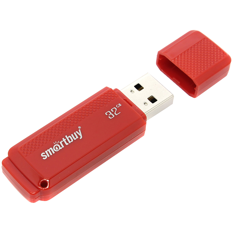 Память Smart Buy "Dock"  32GB, USB 2.0 Flash Drive, красный оптом