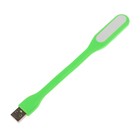 Светильник светодиодный LuazON, USB, гибкий, 5 ватт, 6 диодов, зелёный оптом