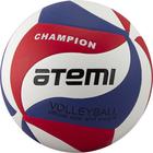 Мяч волейбольный Atemi CHAMPION синтетическая кожа PU Soft, цвет синий/белый/красный, 18 панелей, клееный, окружность 65-67 см оптом