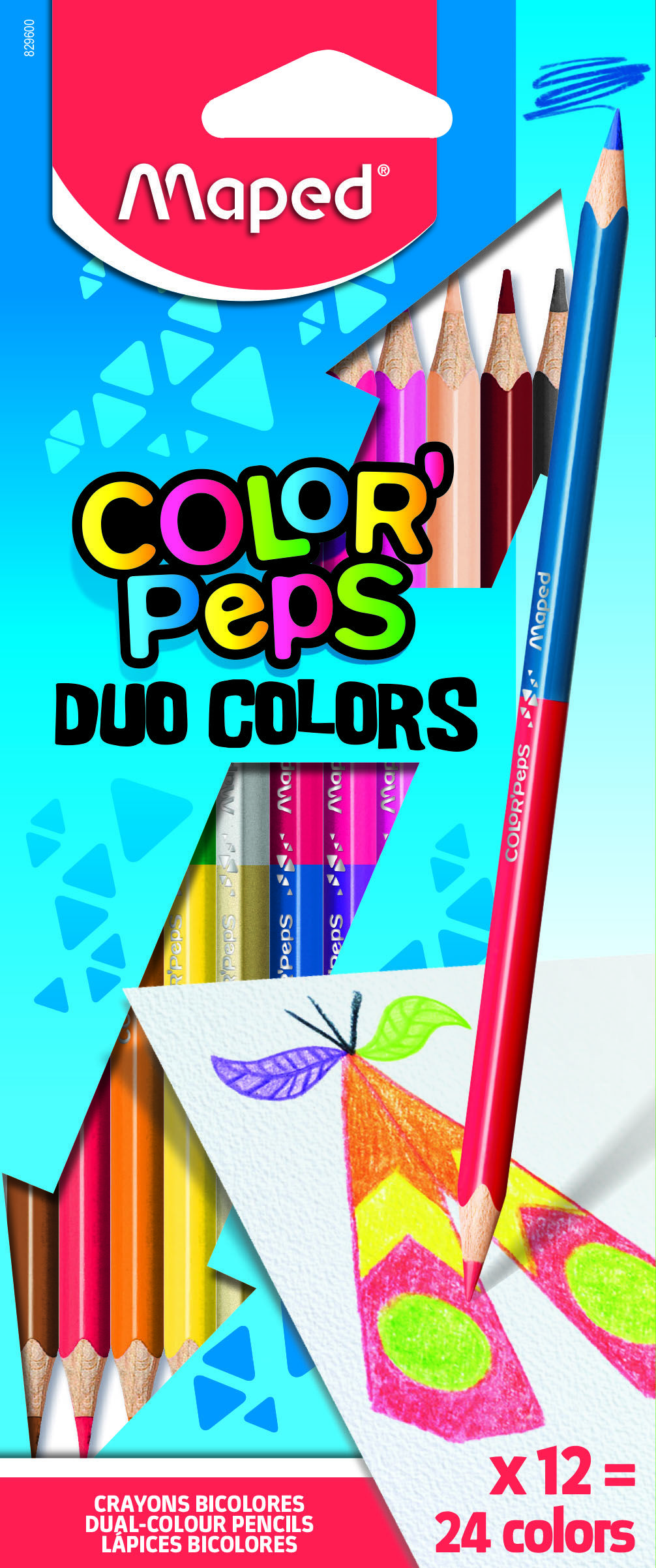    MAPED COLOR'PEPS   , 24 , 12 ., ,  ,    