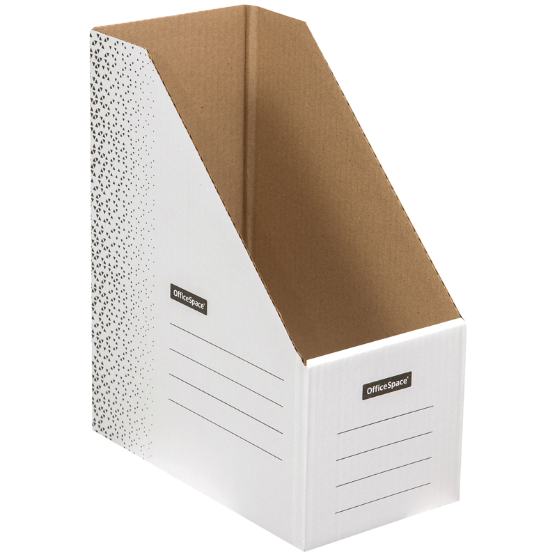 Накопитель-лоток архивный из микрогофрокартона OfficeSpace "Standard" плотный, 150мм, белый, 1400л. оптом