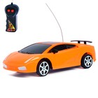 Машина радиоуправляемая «Ламбо», работает от батареек, цвет оранжевый оптом