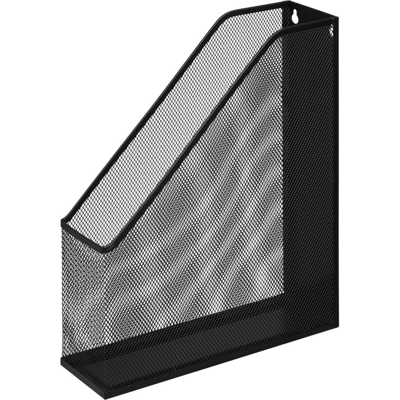Вертикальный накопитель Attache для бумаг металл сетка, ширина 72мм чёрный оптом