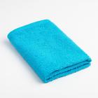 Полотенце махровое «Экономь и Я» 30х30 см, цвет голубой оптом