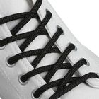 Шнурки для обуви круглые, d = 4 мм, 80 см, пара, цвет чёрный оптом