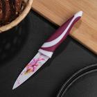 Нож кухонный с антиналипающим покрытием 8,5 см "Весна" цвет МИКС оптом