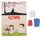 Аппликация - открытка 3D «Love», из ЕVA оптом
