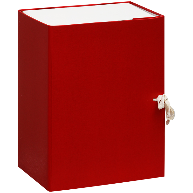 Короб архивный с завязками OfficeSpace разборный, БВ, 150мм, красный, клапан МГК оптом