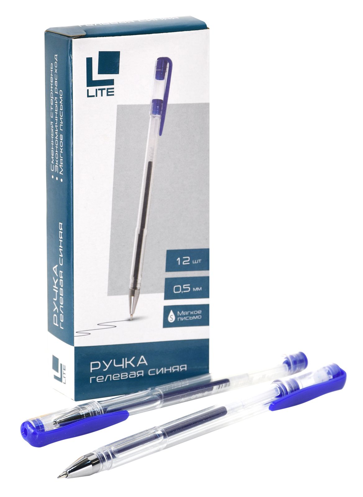 Ручка гелевая LITE, 0,5 мм, синяя оптом