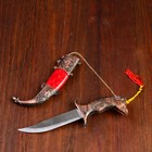 Сувенирный нож мини, 21,5 см рукоятка в форме головы лошади оптом