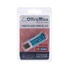 Флешка OltraMax 230, 16 Гб, USB2.0, чт до 15 Мб/с, зап до 8 Мб/с, синяя оптом