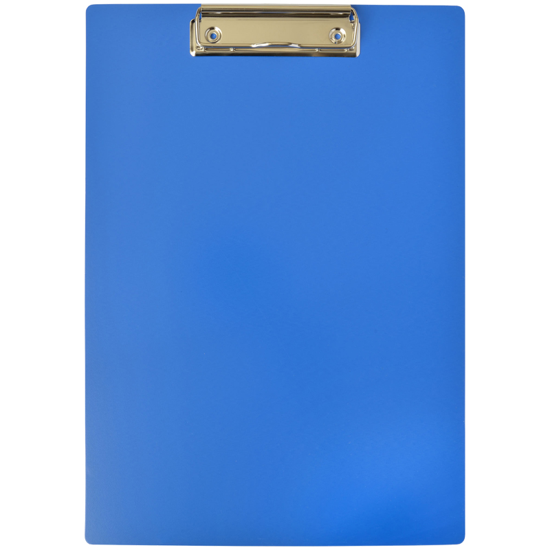 Планшет с зажимом OfficeSpace А4, пластик, синий оптом