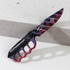 Сувенирное оружие нож-кастет «Взрывной характер», длина 27,5 см оптом
