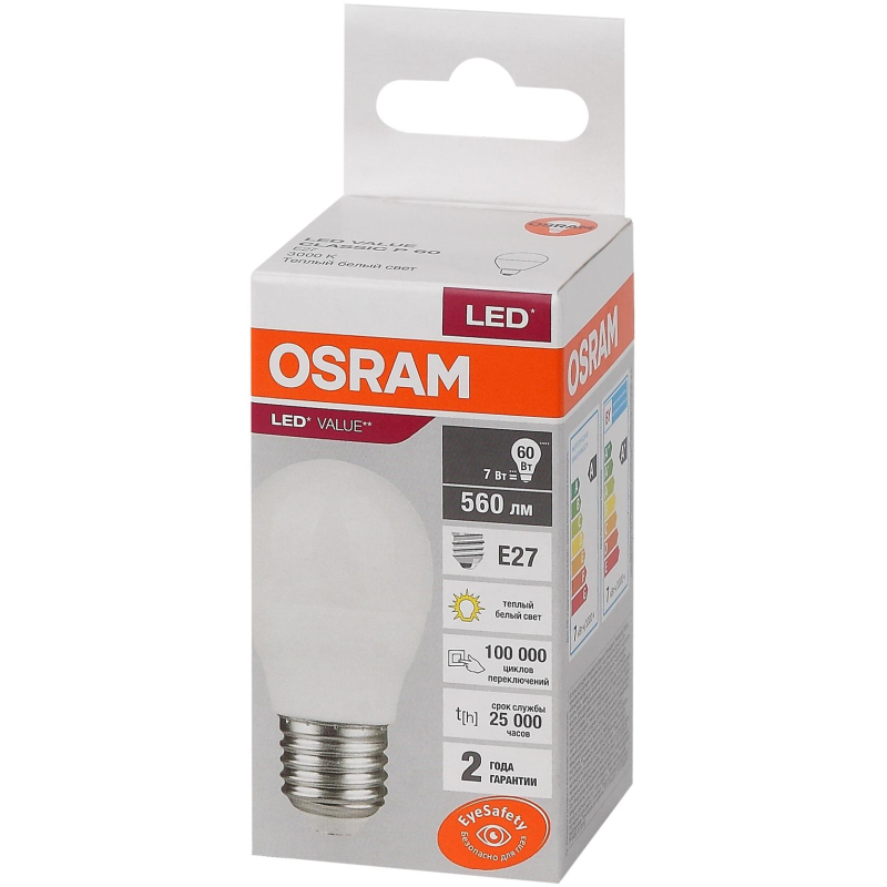   OSRAM LVCLP60 7SW/830 230V E27 FS1 