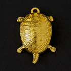 Сувенир металл подвеска "Золотая черепаха" 3х1,9х0,8 см оптом