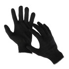 Перчатки, х/б, вязка 10 класс, 4 нити, размер 9, без покрытия, чёрные оптом