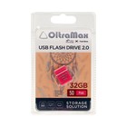 Флешка OltraMax 50, 32 Гб, USB2.0, чт до 15 Мб/с, зап до 8 Мб/с, розовая оптом