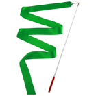 Лента гимнастическая с палочкой, 4 м, цвет зеленый оптом