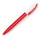 Ручка шариковая, поворотная, корпус белый/красный,стержень синий 0.5 мм оптом