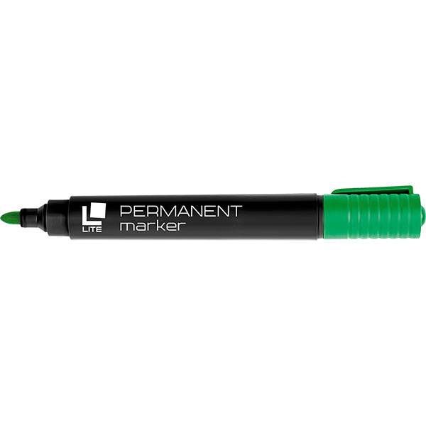 Маркер перманентный LITE 3 мм, зеленый, круглый оптом