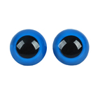 Глаза винтовые с заглушками, набор 4 шт, размер 1 шт: 3 см, цвет голубой оптом