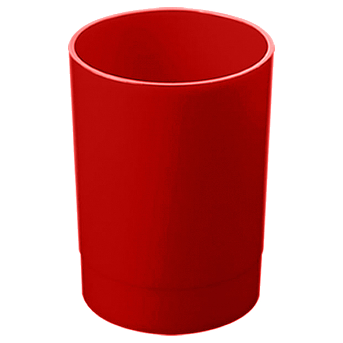 Подставка-стакан СТАММ "Лидер", пластиковая, круглая, красная оптом