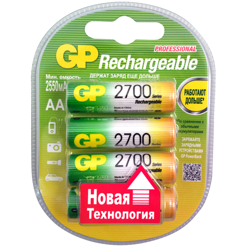  GP AA (HR06) 2700mAh 4BL 