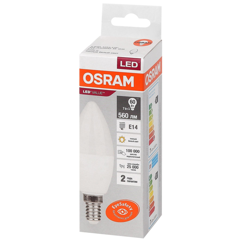   OSRAM LED Value B, 560, 7 ( 60), 3000 