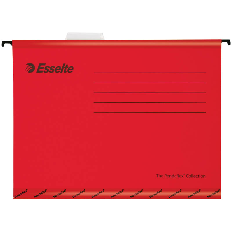Подвесная папка Esselte "Pendaflex Plus Foolscap", 240*412мм, картон, 210г/м2, красная оптом