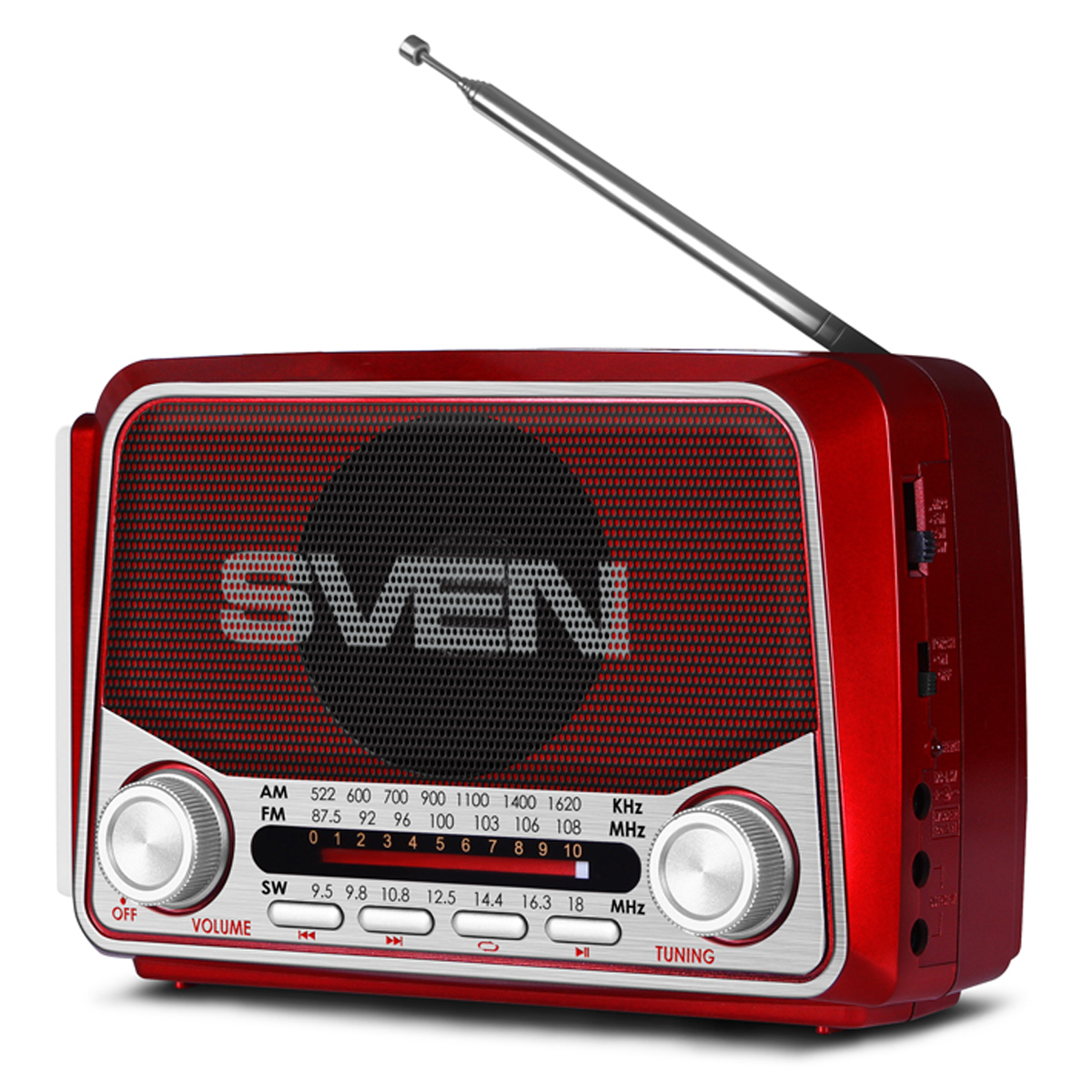   Sven SRP-525, 3W, FM/AM/SW, USB, microSD, ,  