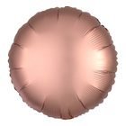 Шар фольгированный 5" «Круг» с клапаном, матовый, цвет розовое золото оптом