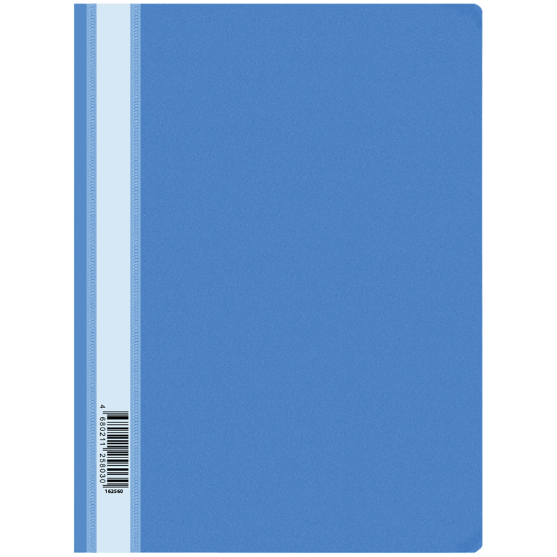 Папка-скоросшиватель пластик. OfficeSpace, А4, 160мкм, голубая с прозр. верхом оптом