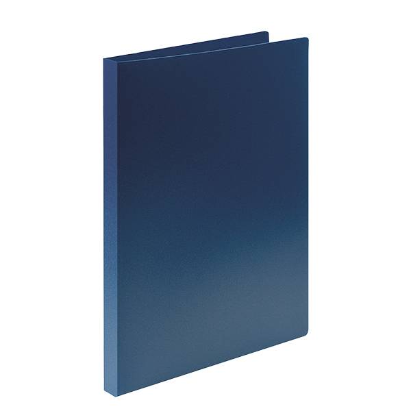 Папка с прижимами LITE А4 синяя пластик 500 мкм оптом