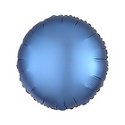Шар фольгированный 10" "Круг" с клапаном, матовый, цвет синий оптом