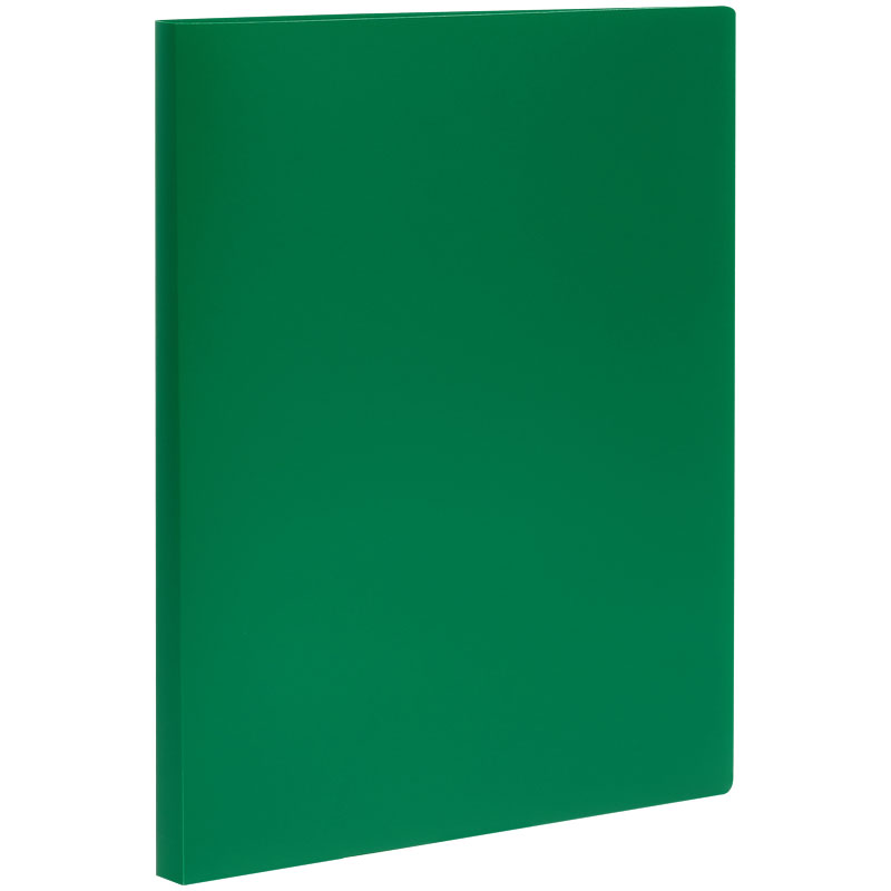 Папка с боковым зажимом СТАММ А4, 14мм, 500мкм, пластик, зеленая оптом