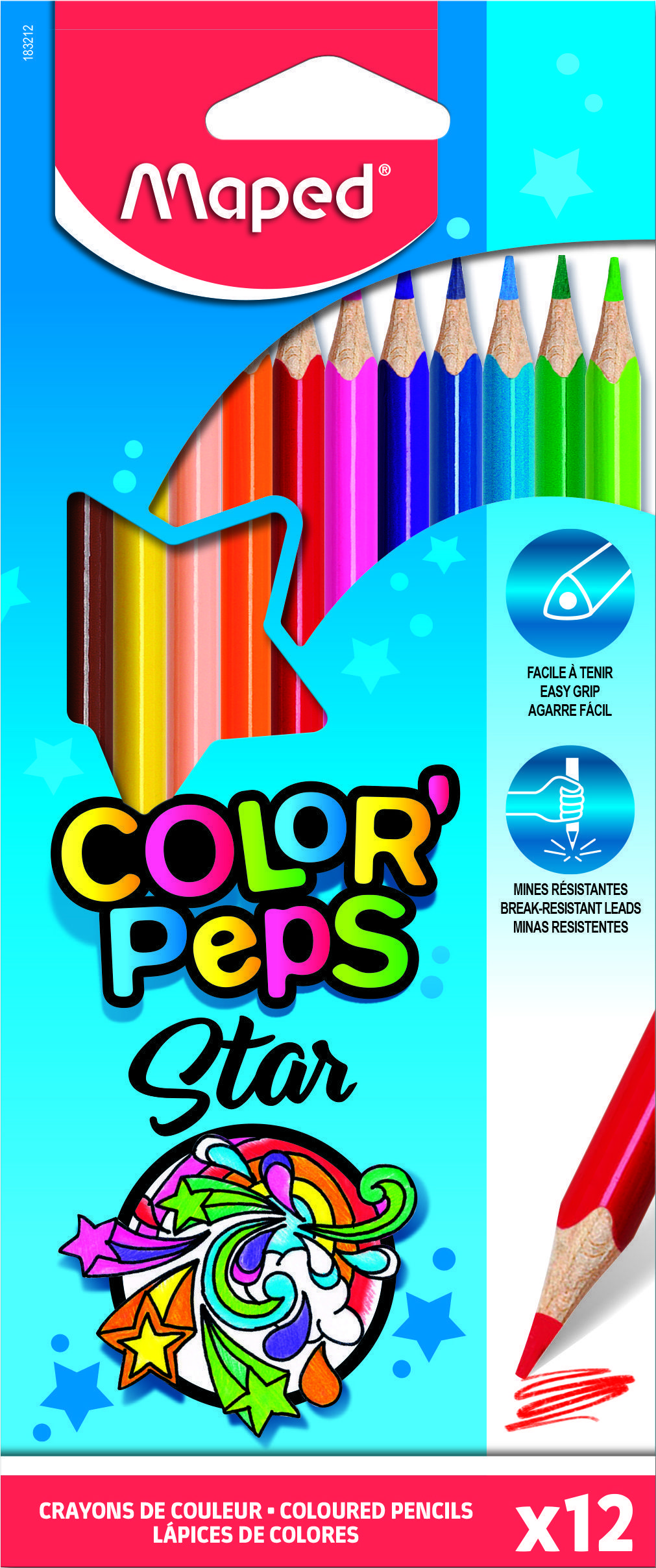   MAPED COLOR'PEPS   , 12 , ,  ,    